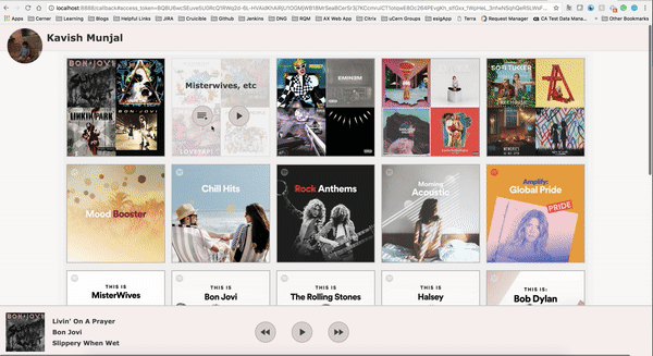 react-spotify basic workflow